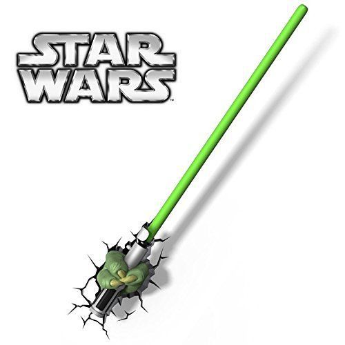 Luminária 3d Star Wars Mão Yoda C/ Sabre