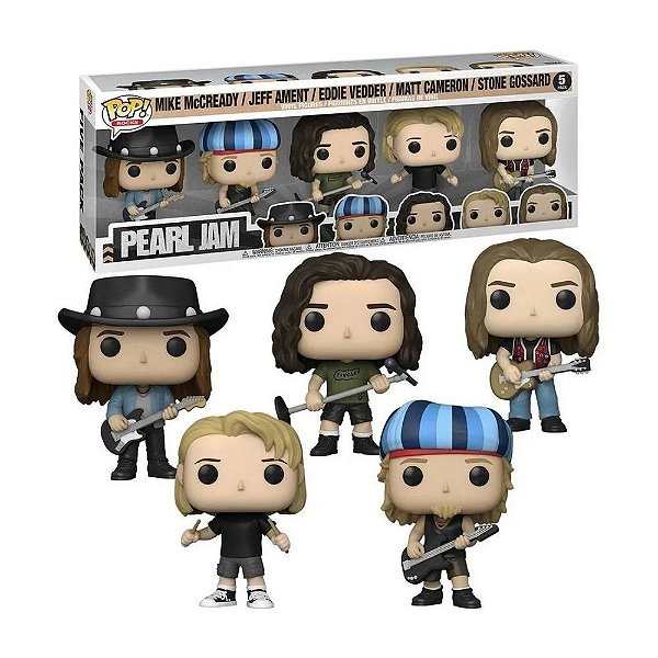 Funko Pop Pearl Jam Bundle 5pack Eddie Vedder e Banda