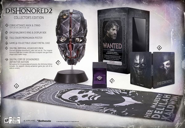 Jogo Dishonored 2: Premium Collector's Edition - Playstation 4 - Bethesda