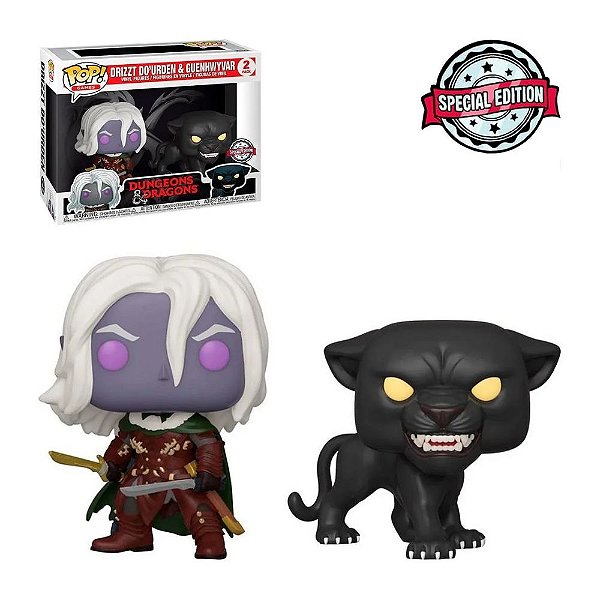 Funko Pop Dungeons & Dragons Drizzt Do'urden & Guenhwyvar 2p