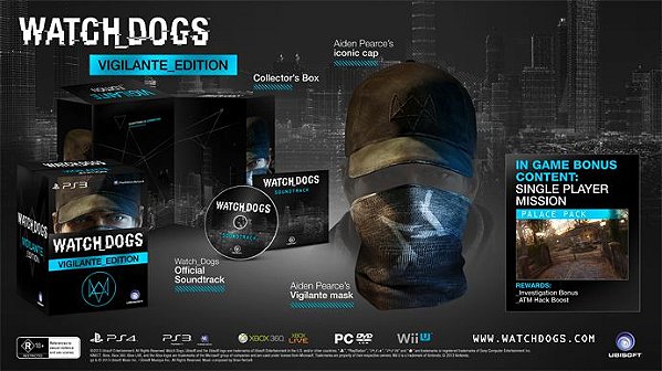 Watch Dogs Limited Edition Vigilante Xbox One