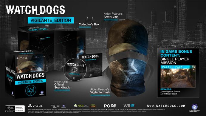 Watch Dogs Limited Edition Vigilante PS4