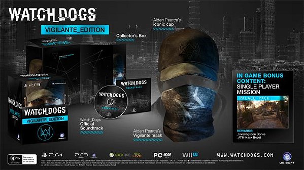 Watch Dogs Limited Edition Vigilante PS3