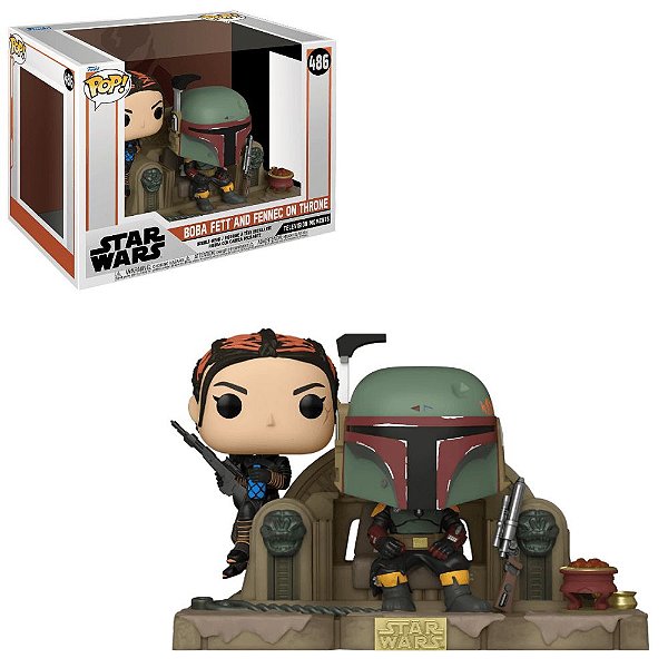 Funko Pop The Mandalorian 486 Boba Fett & Fennec on Throne