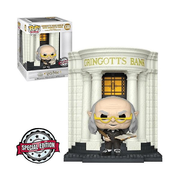 Funko Pop Harry Potter 138 Gringotts Head Goblin With Bank