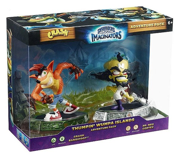 Skylanders Imaginators Thumpin Whumpa Islands Crash e Cortex