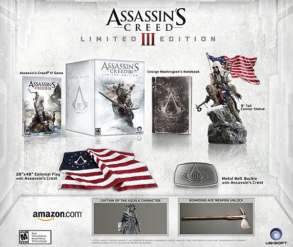 Assassin's Creed 3 Limited Edition Collectors - PS3