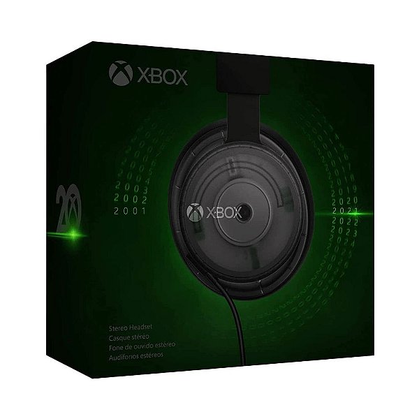 Headset Xbox Stereo 20th Anniversary Edition Xbox One / Series X|S e PC