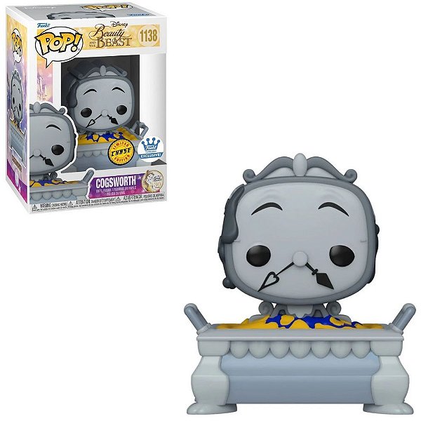 Funko Pop Beauty & The Beast 1138 Cogsworth Chase Exclusive