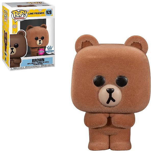 Funko Pop Line Friends 928 Brown Flocked Exclusive