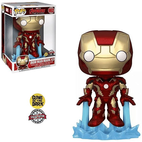 Funko Pop Marvel Avengers 962 Iron Man Mark 43 Glows 26cm