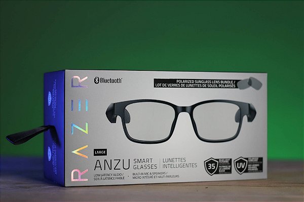 Óculos Gamer Smart Glasses Razer Anzu Lentes Blue + Sunglass