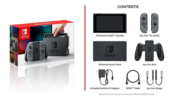 Console Nintendo Switch Nova Geração 32GB Preto - Brasil Games