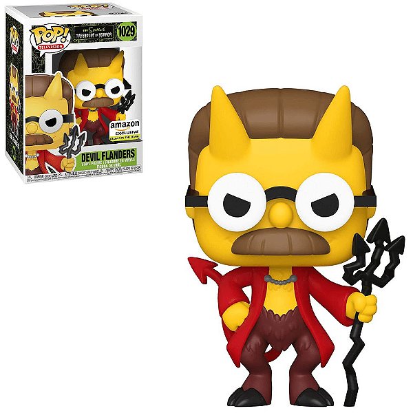 Funko Pop The Simpsons 1029 Devil Flanders Glows in the Dark