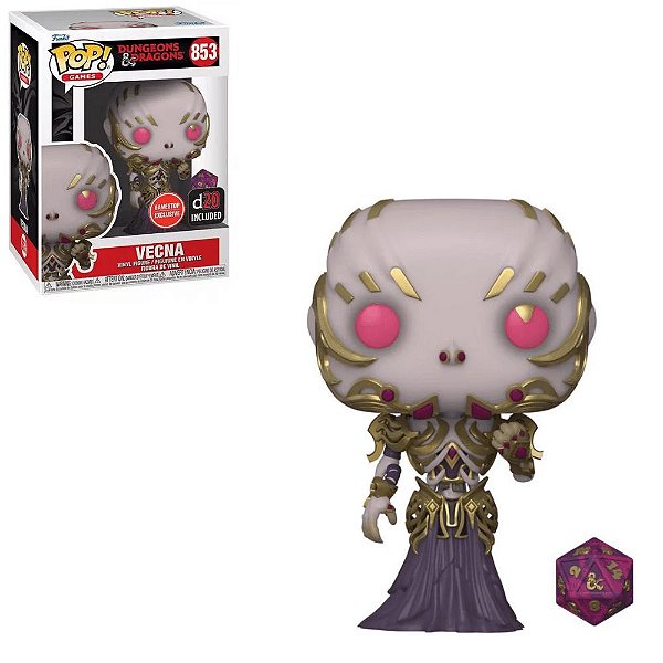 Funko Pop Dungeons & Dragons 853 Vecna c/ Dado D20 Exclusive