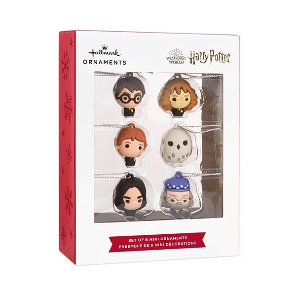 Hallmark Ornaments Miniaturas Harry Potter & Friends Set com 6