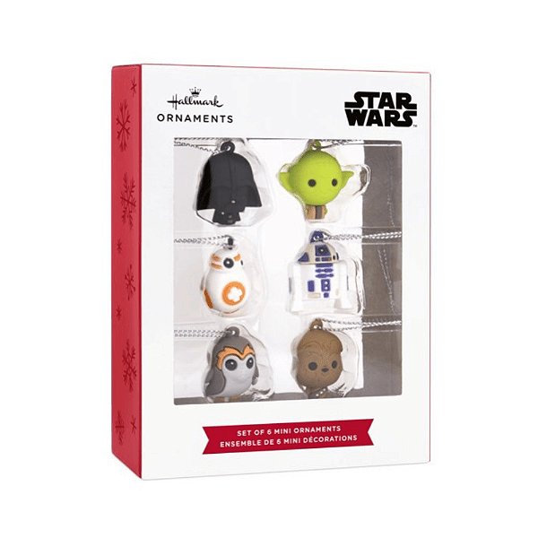 Hallmark Ornaments Miniaturas Star Wars Set com 6