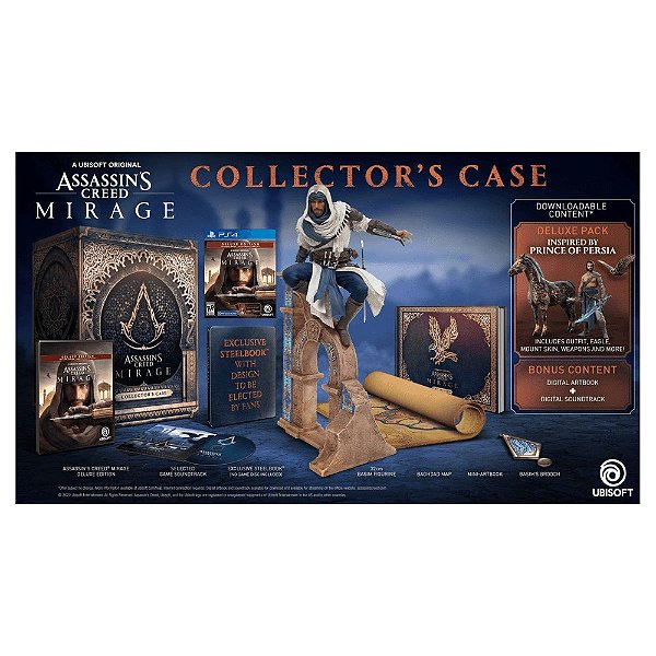 Jogo Assassins Creed Mirage Collector's Edition - PS4