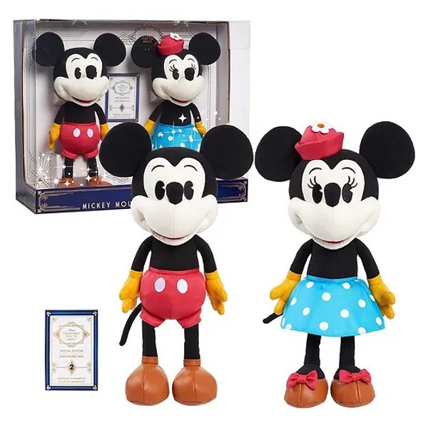 Disney Treasures Pelúcias Mickey & Minnie Mouse Limited Edition