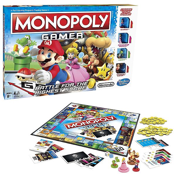 Monopoly Gamer Super Mario - Jogo de Tabuleiro Hasbro (Inglês)