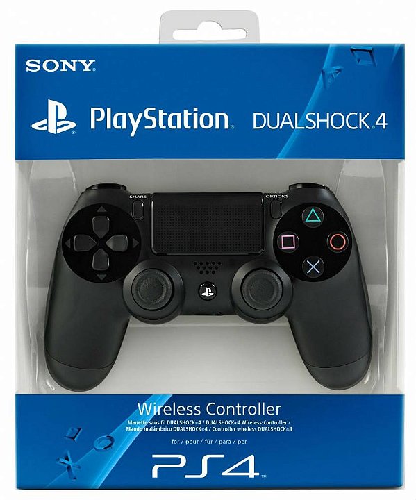 Controle PS4 Sem Fio Dualshock 4 Preto Sony