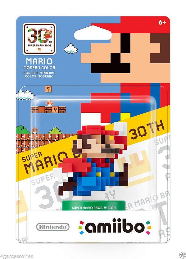 Amiibo Mario 8 Bits Modern Colors
