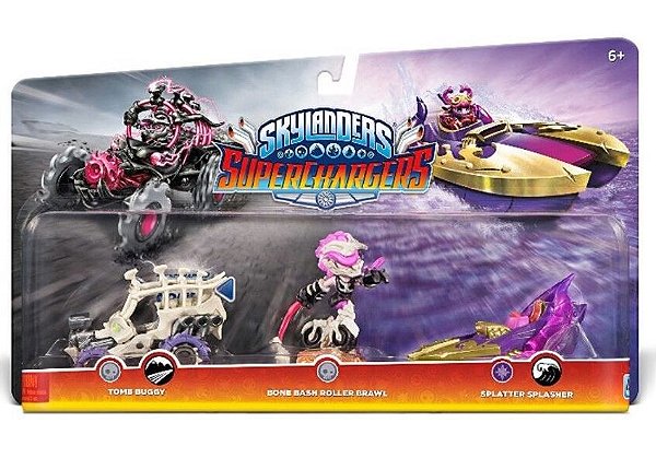 Skylanders Superchargers 3 pack: Bone Bash Roller Brawl, Tomb Buggy e Splatter Splasher