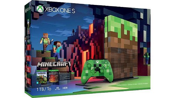 Xbox One S 1TB Console - Minecraft Limited Edition Bundle