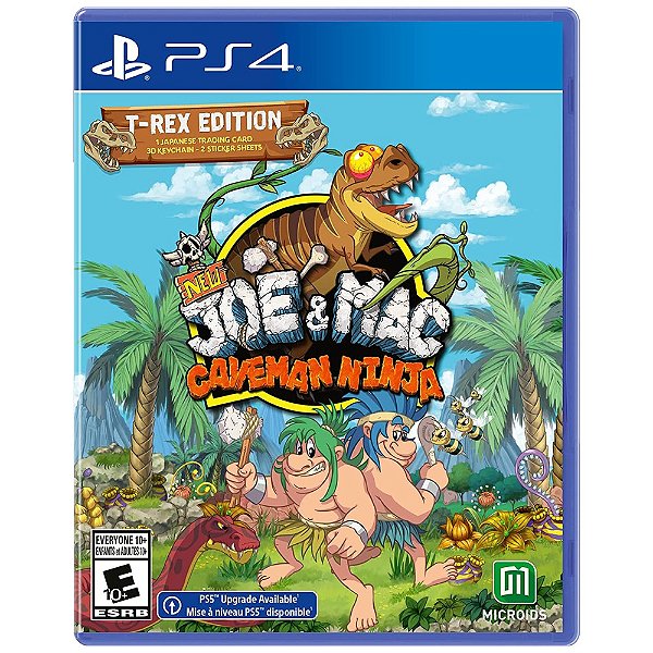 New Joe and Mac Caveman Ninja T-Rex Edition - PS4