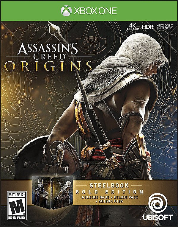 Jogo Assassin's Creed: Origins Steelbook Gold Edition - Xbox One - Ubisoft