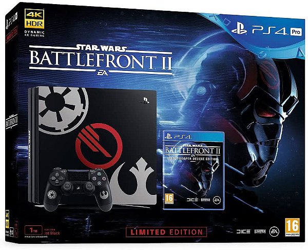 PlayStation 4 Pro 1TB Limited Console Star Wars Battlefront 2 - Game Games  - Loja de Games Online