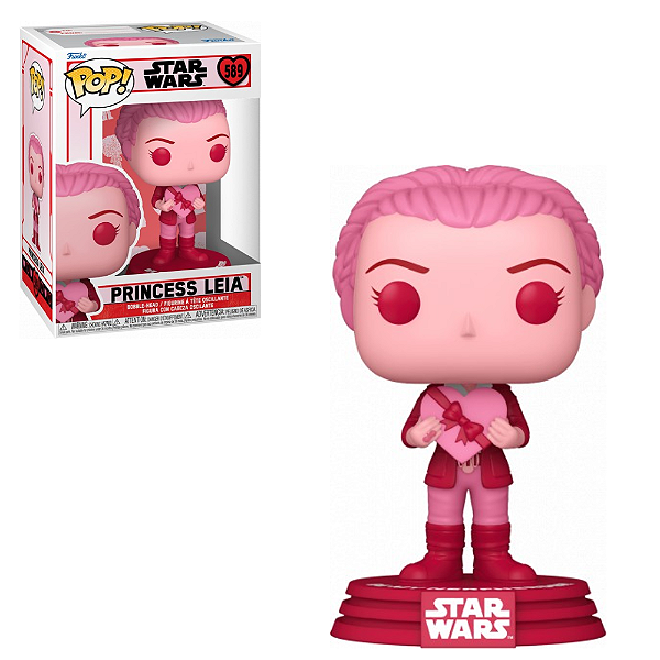 Funko Pop Star Wars 589 Princess Leia Valentines Day