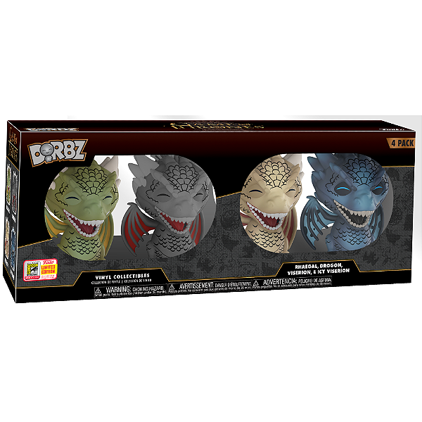 Funko Dorbz Game of Thrones Rhaegal Drogon Viserion e Icy