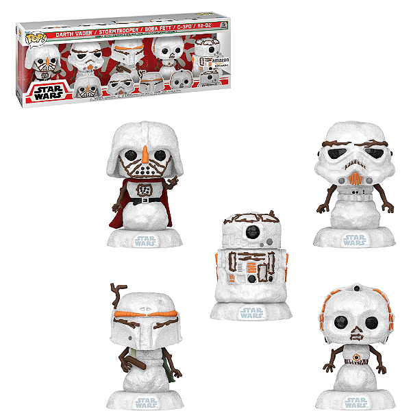 Funko Pop Star Wars Holiday Snowman 5Pack Exclusive