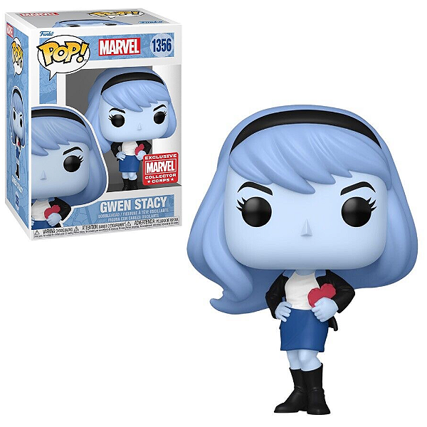 Funko Pop Marvel 1356 Gwen Stacy Blue Valentines Exclusive
