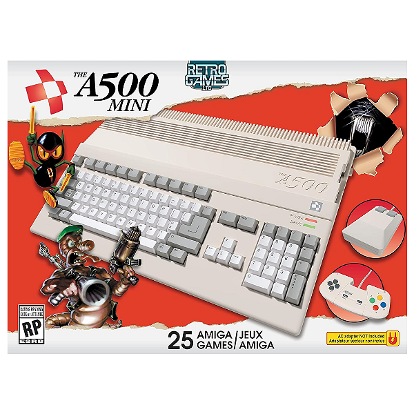 Console Retro The A500 Mini c/ 25 Jogos