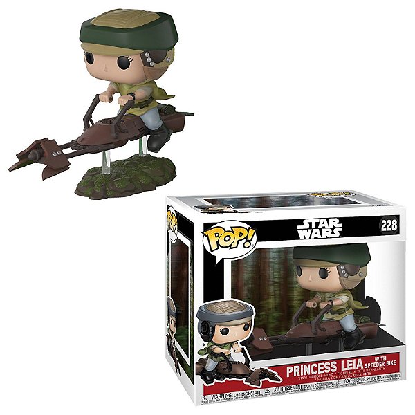 Funko Pop Star Wars 228 Leia On Speeder Bike