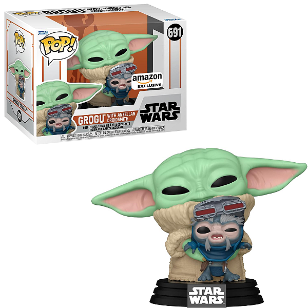 Funko Pop Star Wars 691 Grogu w/ Anzellan Droidsmith Special