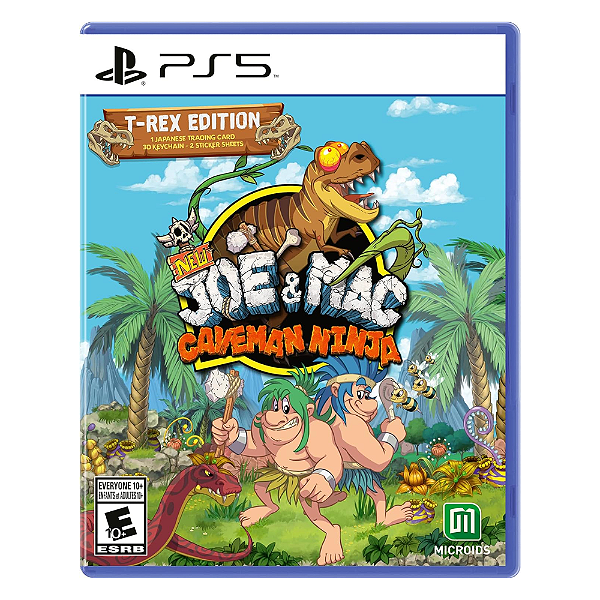 New Joe and Mac Caveman Ninja T-Rex Edition - PS5