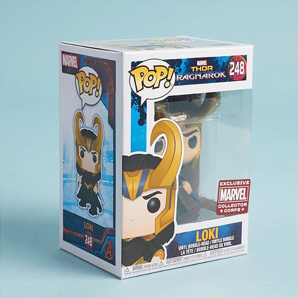 Funko Pop Marvel Thor Ragnarok 248 Loki with Helmet Exclusive