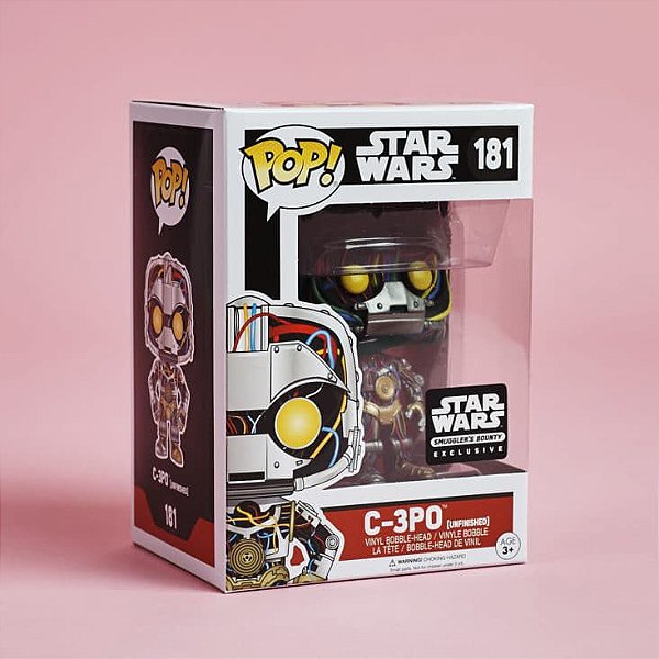 Funko Pop Star Wars 181 C-3PO C3PO Unfinished Exclusive
