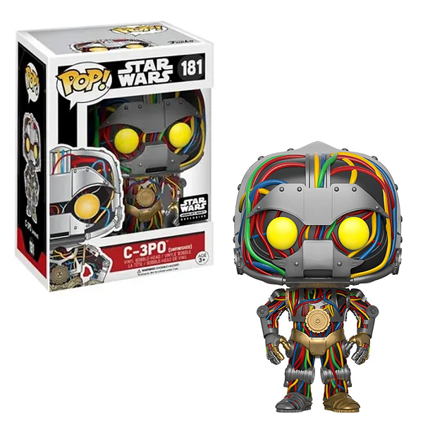 Funko Pop Star Wars 181 C-3PO C3PO Unfinished Exclusive