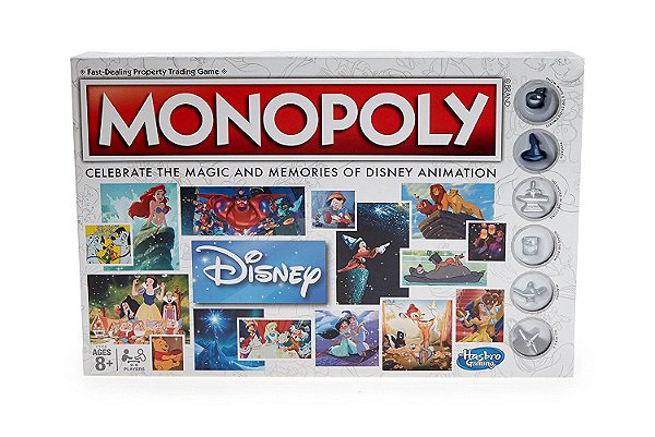 Monopoly Disney Animation Edition Game Hasbro
