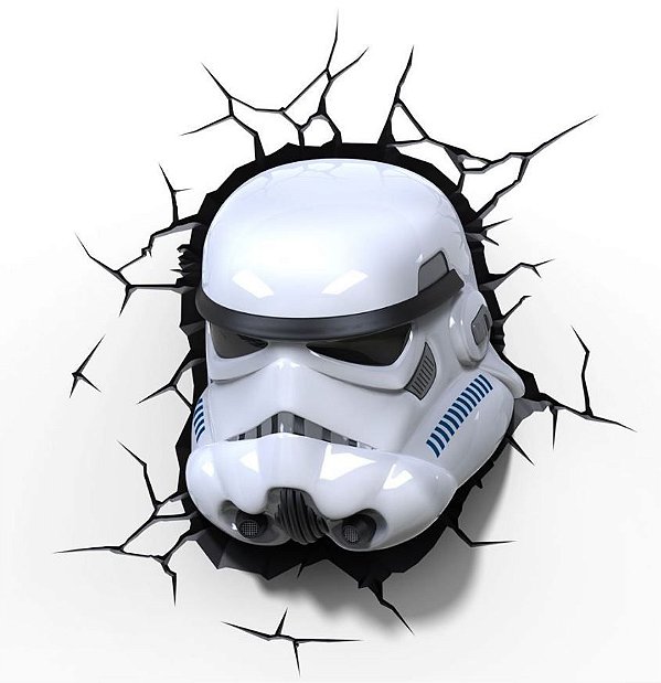 Luminária 3D Light FX Star Wars Stormtrooper