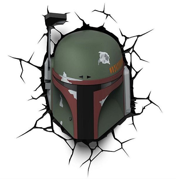 Luminária 3D Light FX Star Wars Boba Fett