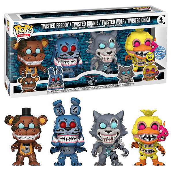 Funko Pop Five Nights At Freddy The Twisted Ones 4-Pack
