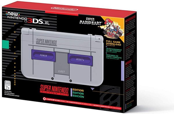 New Nintendo 3DS XL Super NES Edition c/ Mario Kart