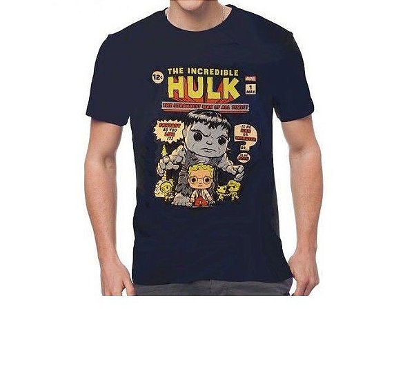 Camiseta Funko Pop Surpresa Star Wars ou Marvel ou DC Comics