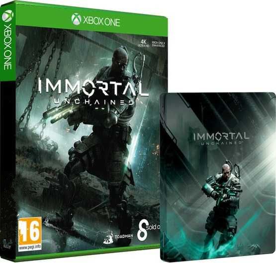 Immortal Unchained Steelcase + Exclusive Pack Itens - Xbox One