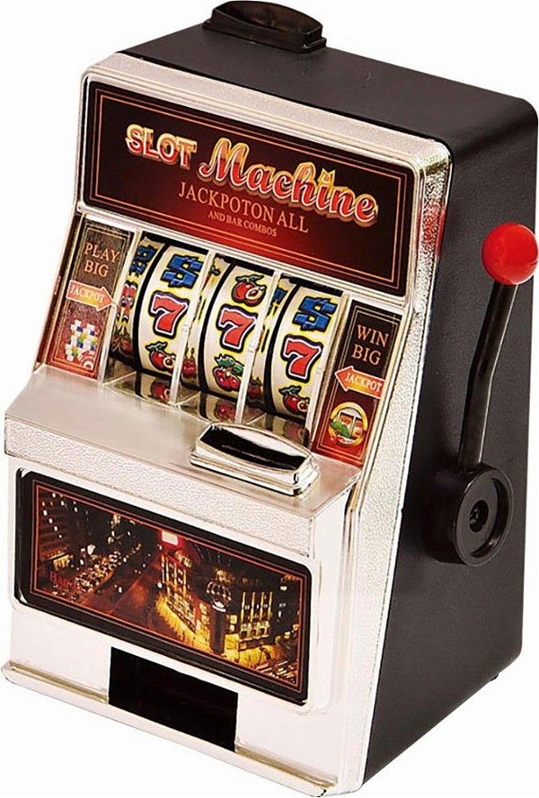 Slot Machine Coin Bank Cofre Moedas - Samsonico